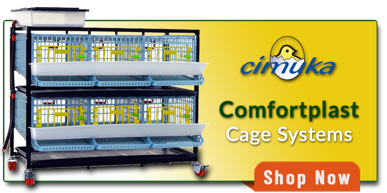 Quail, Partridge Comfortplast Cages Systems