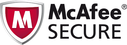 McAfee SECURE logo