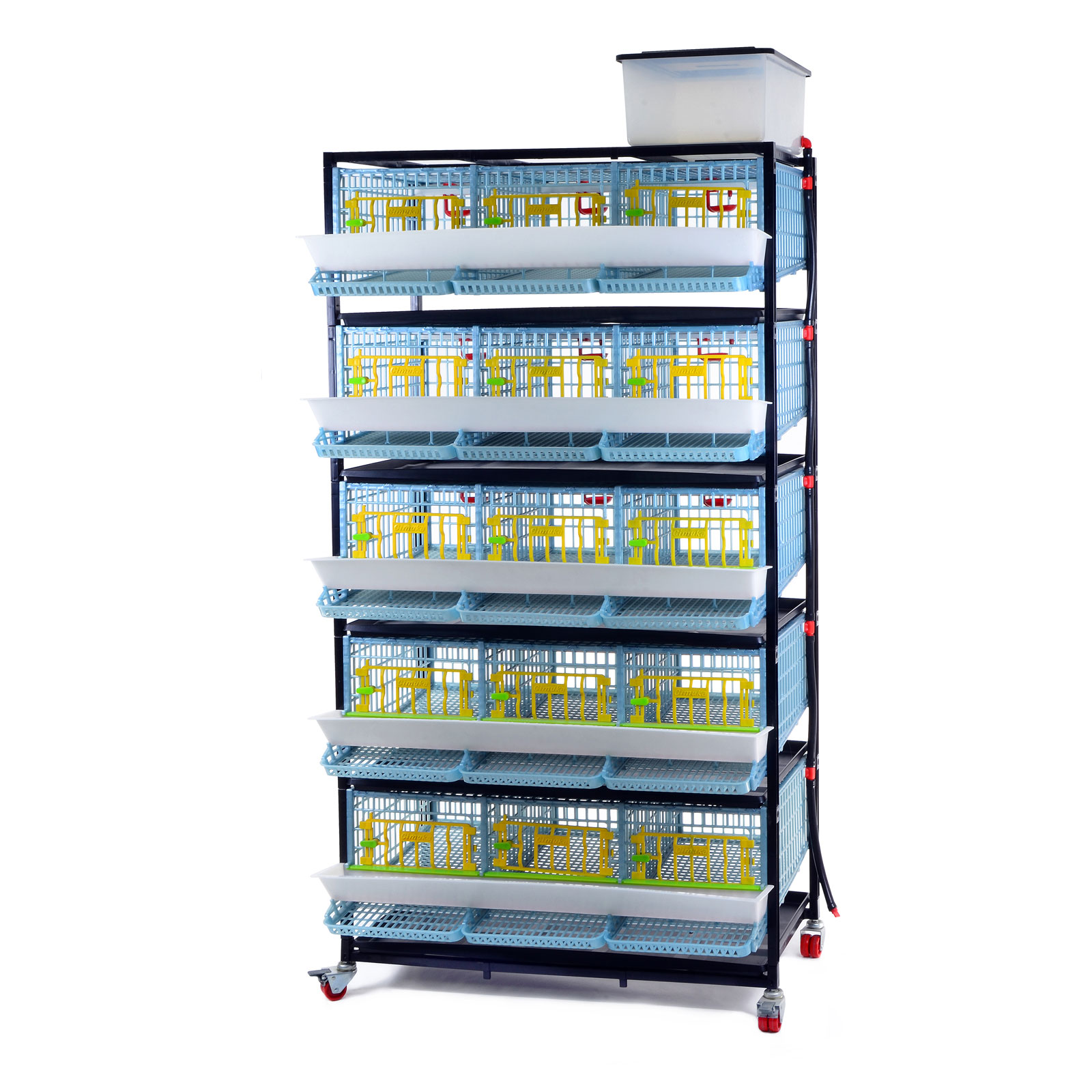 Quail Layer Cages - 15 Section / 5 Tier